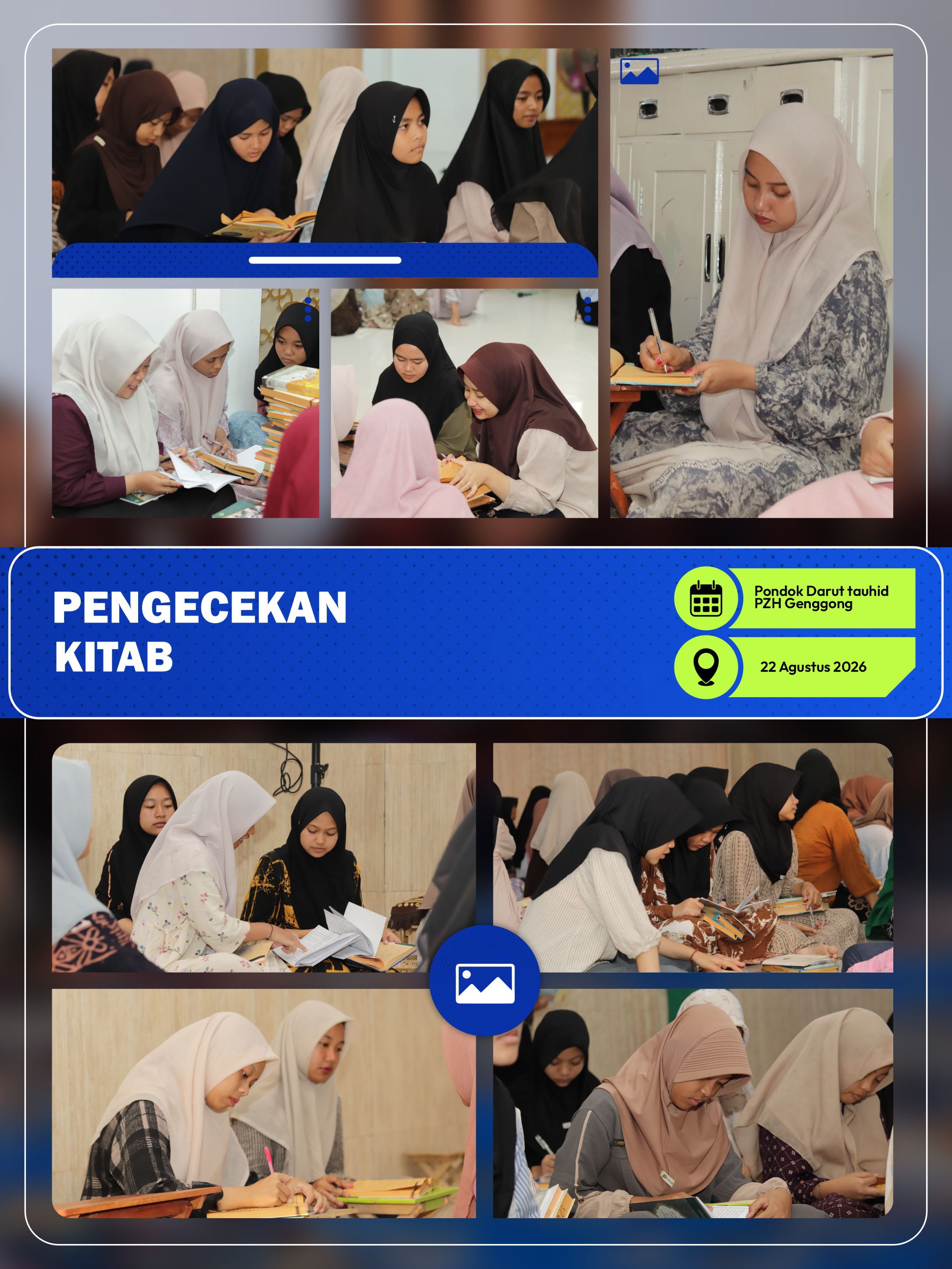 PENGECEKAN KITAB SANTRI PONDOK DARUT TAUHID PZH GENGGONG